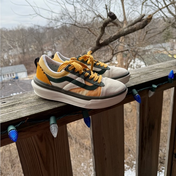 Vans Shoes - Unique yellow, cream and green Vans Sneakers!